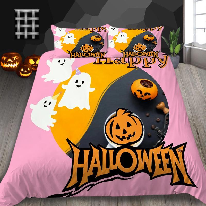 Halloween Home Textiles 3D Printed Duvet Cover Set Luxury Quilt Cover Microfiber Polyester King Queen Size Duvets Bedding