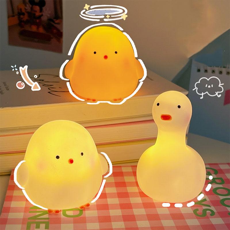 LED Night Light Cute Cartoon Night Lamp Baby Kids Room Desk Bedside Decoration Lamp