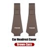 Car Leather Headrest Protective Cover Storage Bag For VW Golf Jetta Passat mk4 mk5 mk6 CC Golf 5 7 Tiguan Scirocco Magotan  g63