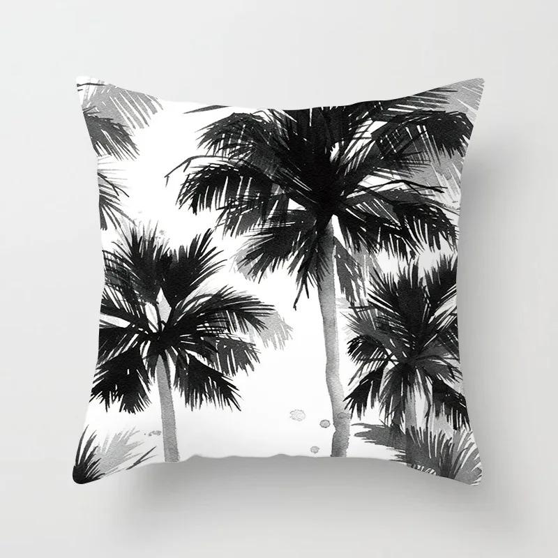 Simple Black and White Pattern Pillowcase Office Living Room Car Ornaments Home Pillowcase