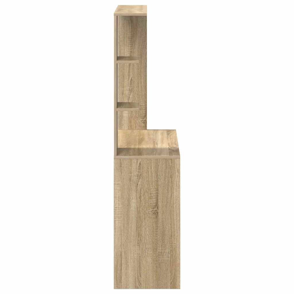 Desk in Sonoma Oak Finish 78.5 x 37 x 154.5 cm Particleboard