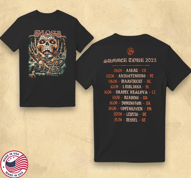 EU & UK Summer Tour 2025 Collection by Sylosis – Exclusive Graphic Heavy Metal 3XL