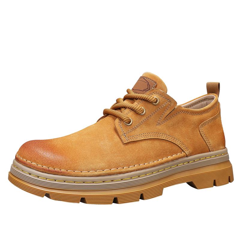 

Casual men s thick soled shoes Retro classic style Outdoor Trendy Streets young casual shoes High quality luxury 45 хаки