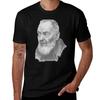 Saint Padre Pio Portrait Tshirt Festive Simple Tshirt