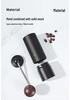 Hand-Crank Manual Coffee Bean Grinder with Stainless Steel Burr