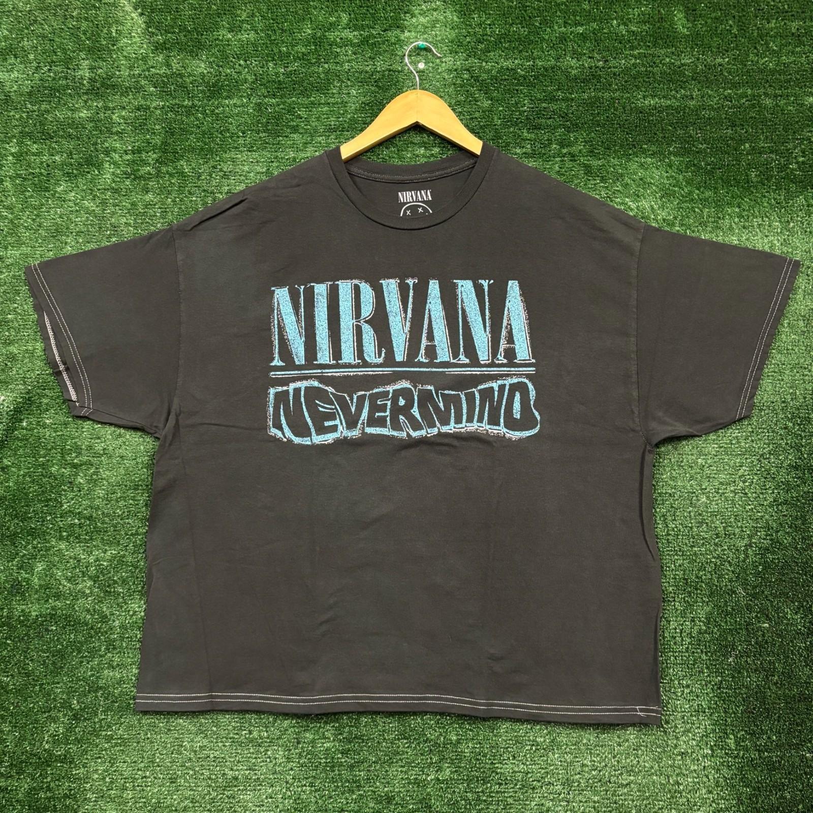 Nirvana Nevermind Cassette Grunge Band Oversized T-Shirt Size Large 2XL