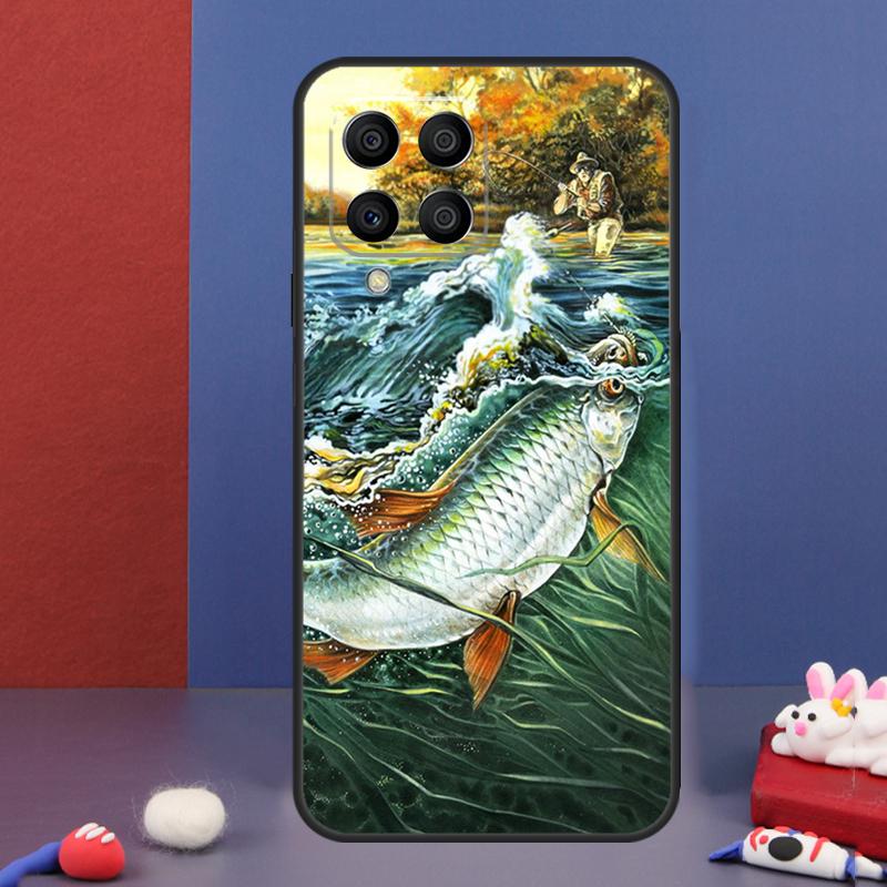 Etui na telefon Samsung Galaxy M34 M14 M54 M13 M15 M36 M55 M35 M56 M16 M31 M11 M53 M12 M32 M52 M06 z motywem wędkarskim