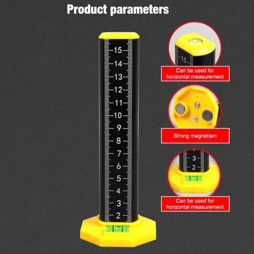 Carpentry Equal Height Measuring Instrument - Ceiling Level Ruler, Equal Distance Ruler | Height Gauge, Laying Floor Tile Ruler, Level Tile Elevation
