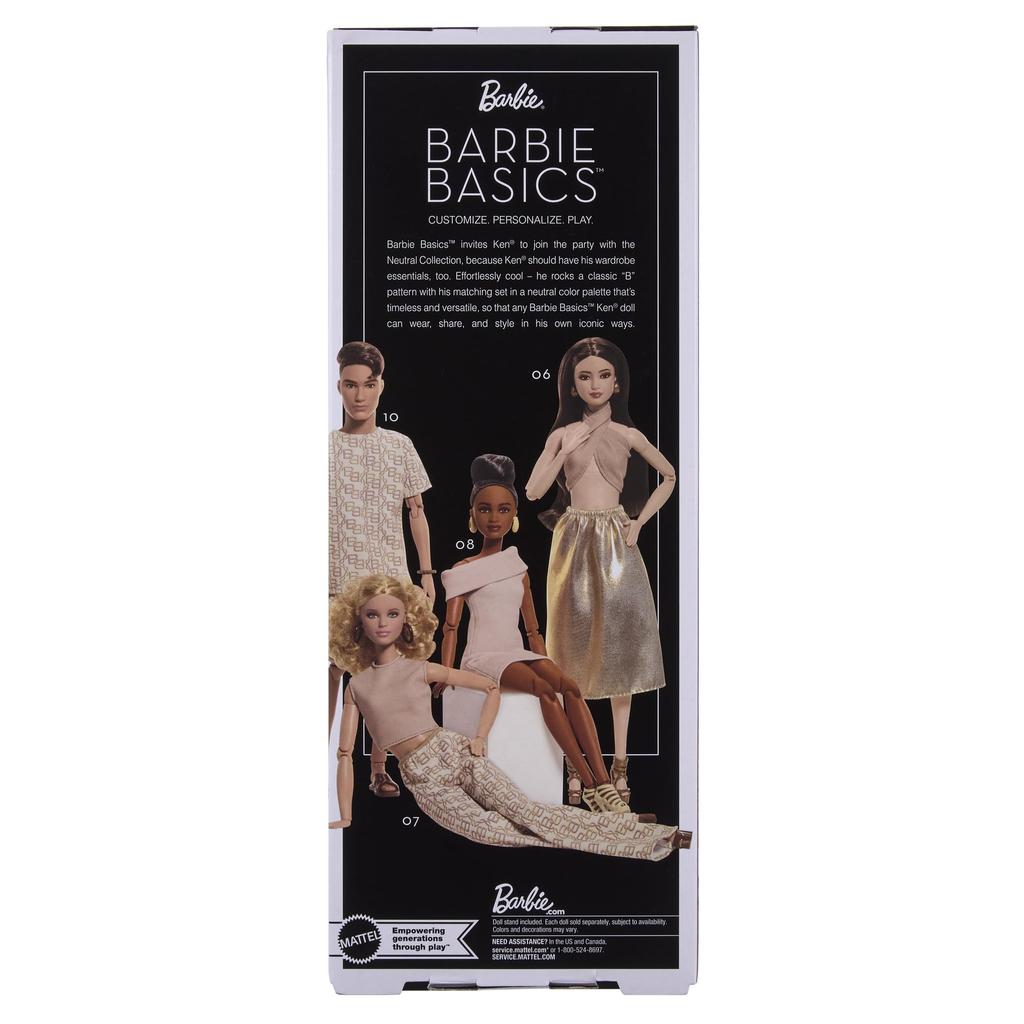 Barbie Ken Basic Signature Barbie Basics Model 10 Collector Articulated Barbie Ages JJX29 Doll, Body, Doll, 6+, Neutral,