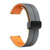 Zweifarbige weiche Silikon-Uhrenarmbänder für Amazfit Cheetah (Quadrat) Magnetischer Schnallenriemen für Amazfit GTR Mini/GTS 2 3 4/Bip 3 Pro