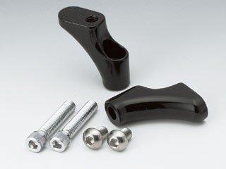 

Kijima Gauge Mounting Bracket for Sportster Models (1992-2011) and Dyna Models (1992-2005), Die-Cast, Black, Set of 2 (HD-01949)