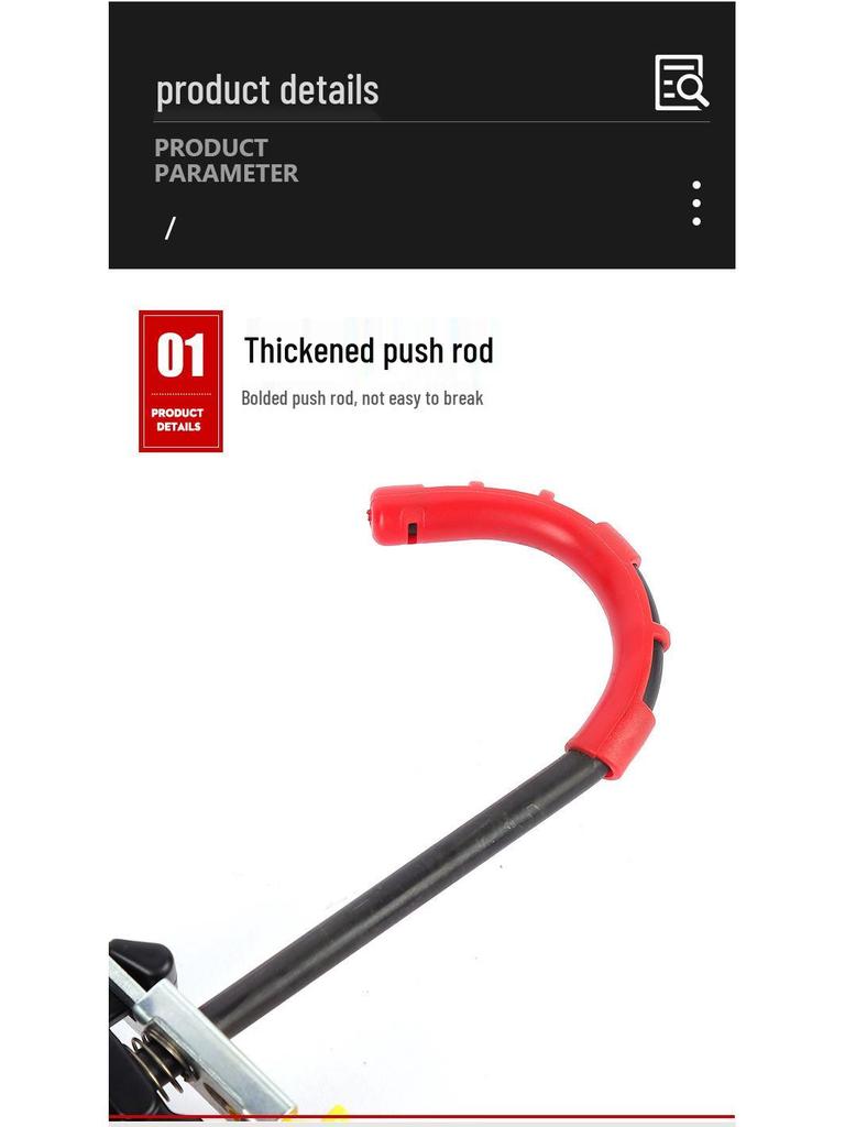 King Kong Black Bearing Soft Rubber Caulk Gun: Aluminum Alloy, Time-Saving, Labor-Saving, Thickened Structure.