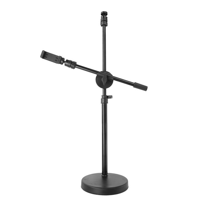 Support de téléphone portable à disque lesté: Support de bureau multifonction pour diffusion en direct et prise de vue aérienne.