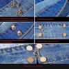 1 Set Nail-free Metal Jeans Button Snaps Detachable Pants Clips Buttons Pins DIY Waist Tightener Clothing Buckles Sewing Tools