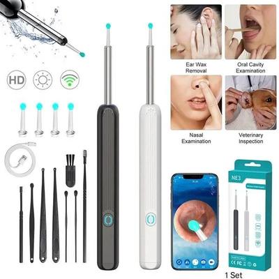 Ear Cleaner High Precision Ear Wax Removal Tool with Camera LED Light Wireless Otoscope Smart Ear Cleaning Kit-1 Set