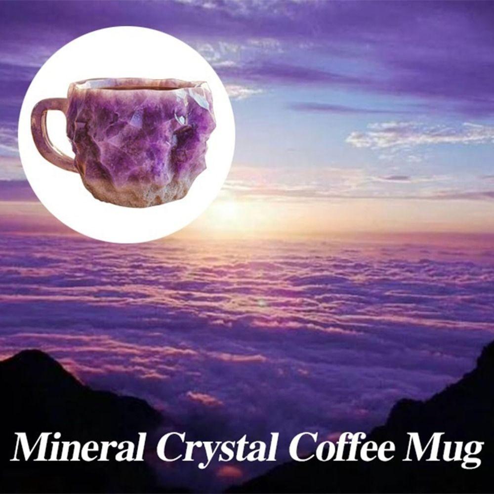 

Purple Onyx Crystal Mug Large Capacity Tea Cup Creative Water Cup Coffee Supplies