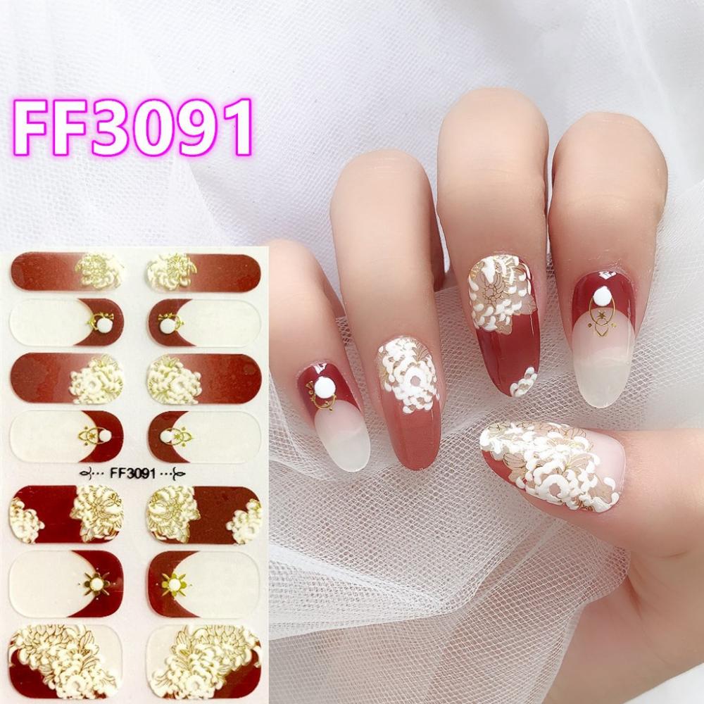 Three-dimensional Waterproof No-bake Nail Polish Film Full Sticker Spring and Summer Nail Film Paper Nail Film Paper