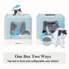 Fully Enclosed Cat Litter Box - Splash Proof Drawer Design with Odor Control, Foldable Cat Toilet for Easy Cleaning, pet items