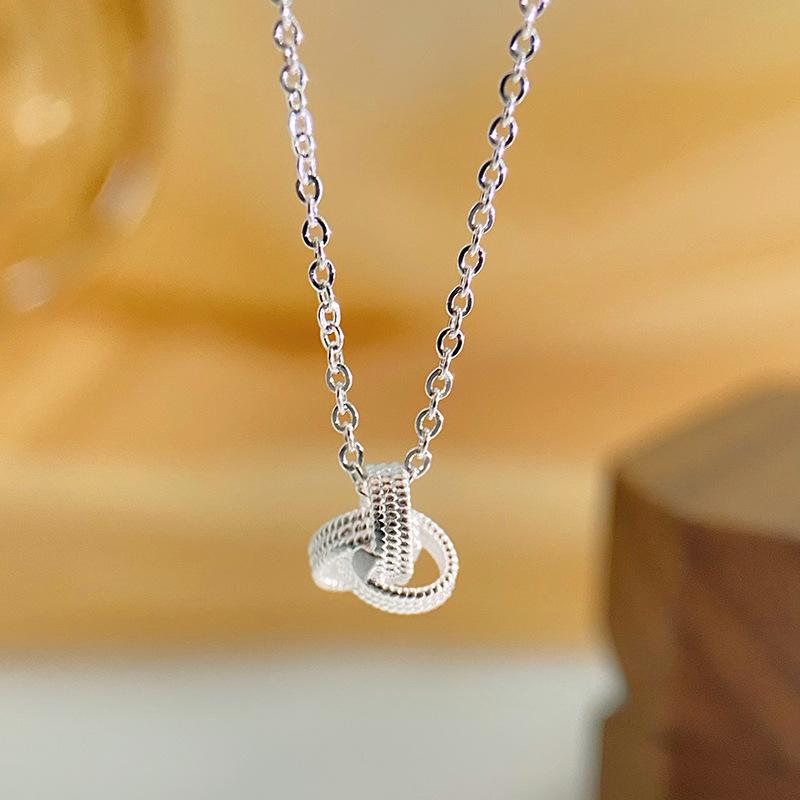 New Chinese Ruyi Knot Set for Women: Light Luxury, Elegant, Fashion, Cold Feeling Ring Necklace