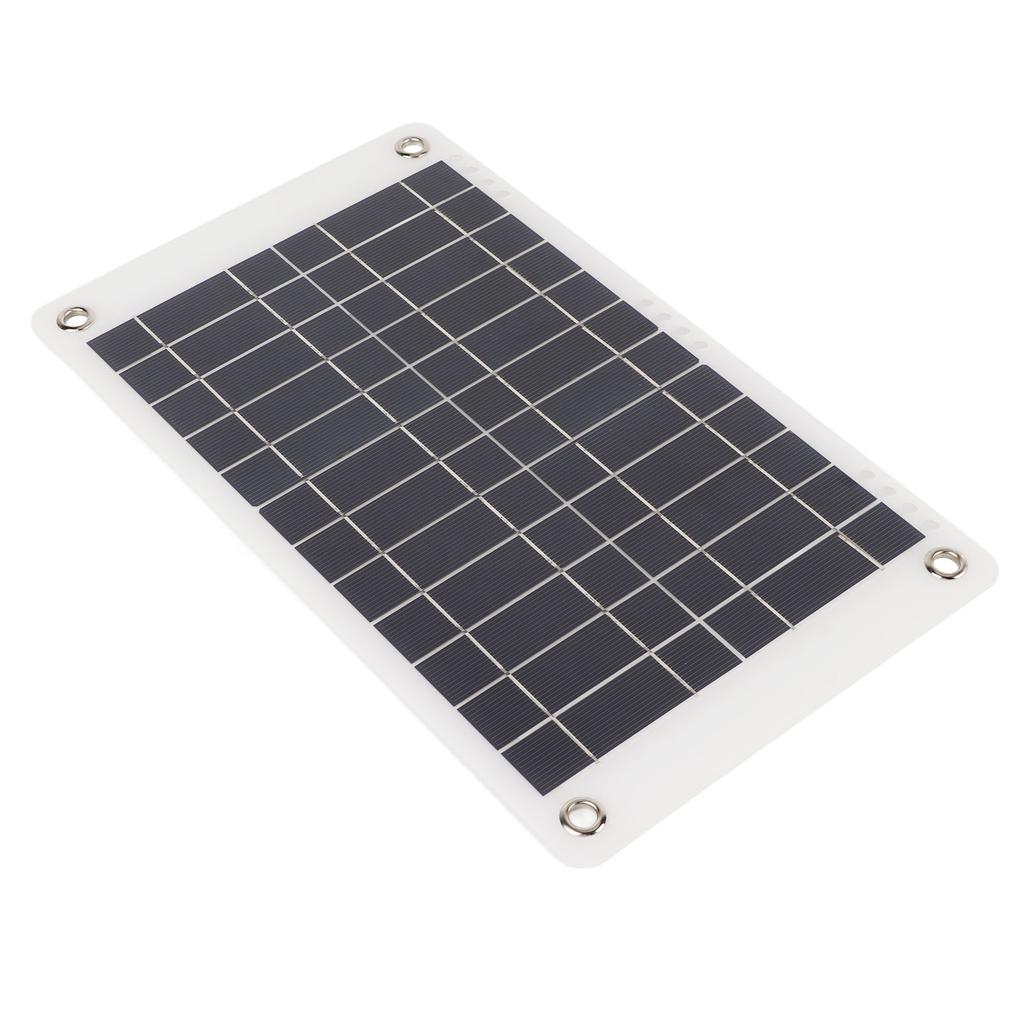 Solar Panel 12V 8.5W Monocrystalline Silicon Semi Flexible with Clip Solar Battery Charger for Outdoor