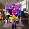 Coperta di Flanella con Stampa The Wiggles, Alta qualità, Confortevole per Tutte le Stagioni, Decorazione per la Casa, Calore e Comfort, Perfetta per Regali di Natale