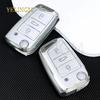 Tpu Car Shell Fob Key Case Full Cover For Vw Volkswagen Golf 7 Mk7 Tiguan Mk2 For Seat Ateca Leon Fr 2 Ibiza For Skoda Octavia