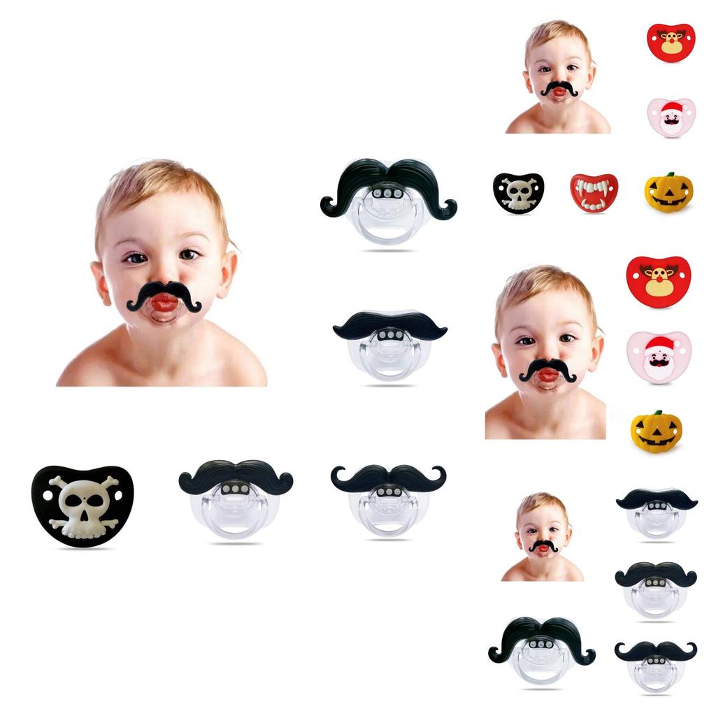 Baby Full Silicone Soothing Pacifier Adorable Creative Sleep Type Thumb Shape