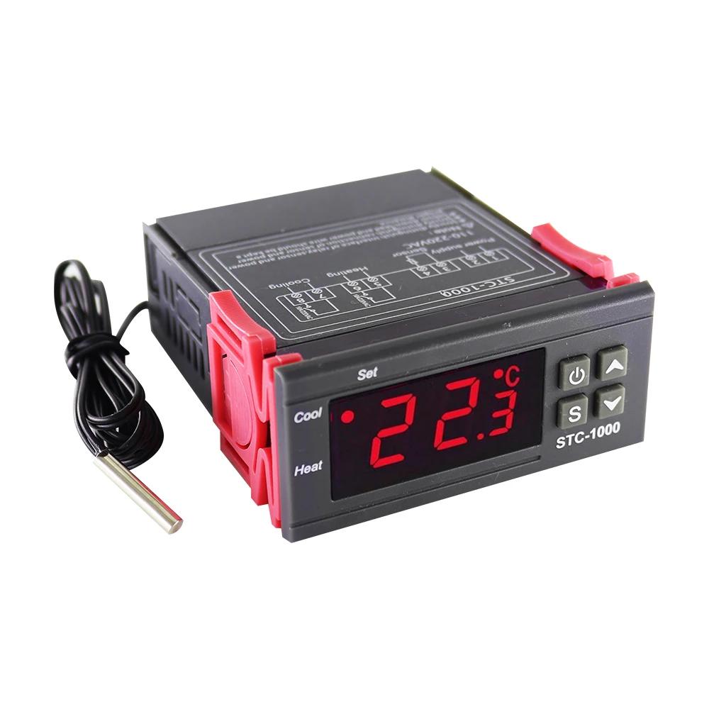 STC-1000 STC-3028 12V 24V 220V Cyfrowy Termostat Termometr Higrometr Regulator Temperatury i Wilgotności