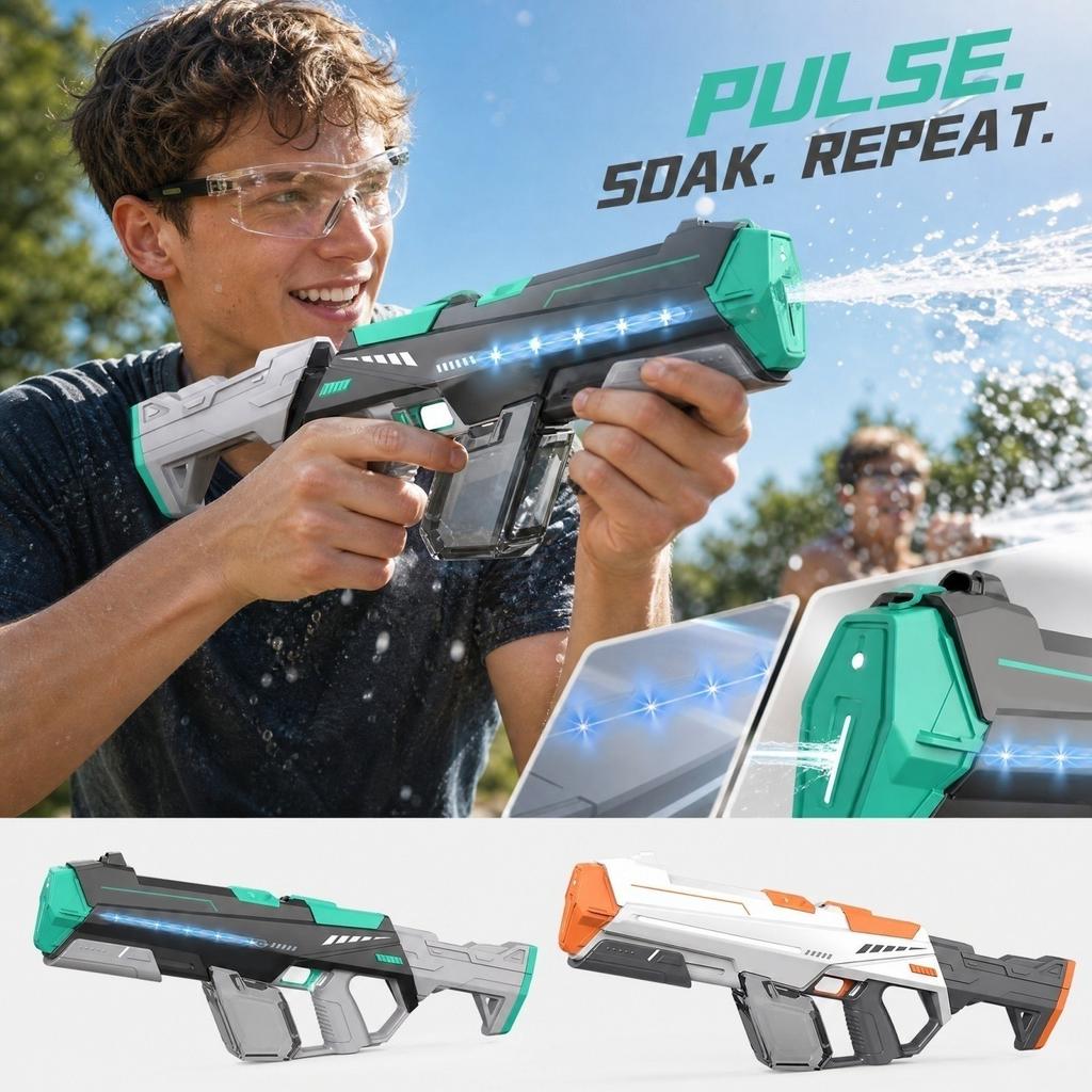 Blaster Toy with Mode for Outdoor Summer Fun
