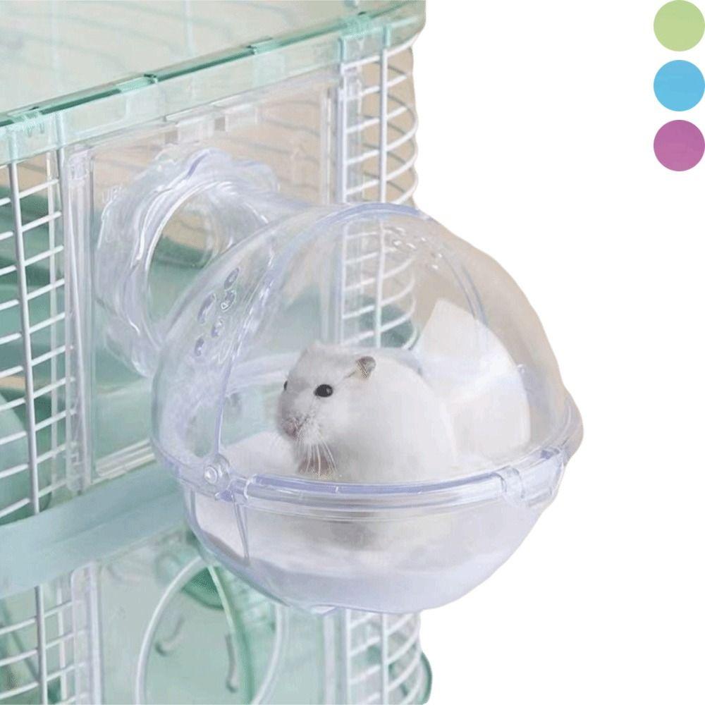 External Hamster Bathtub Acrylic Hamster Sandbox High Quality Hamster Sauna Room Hamster Care