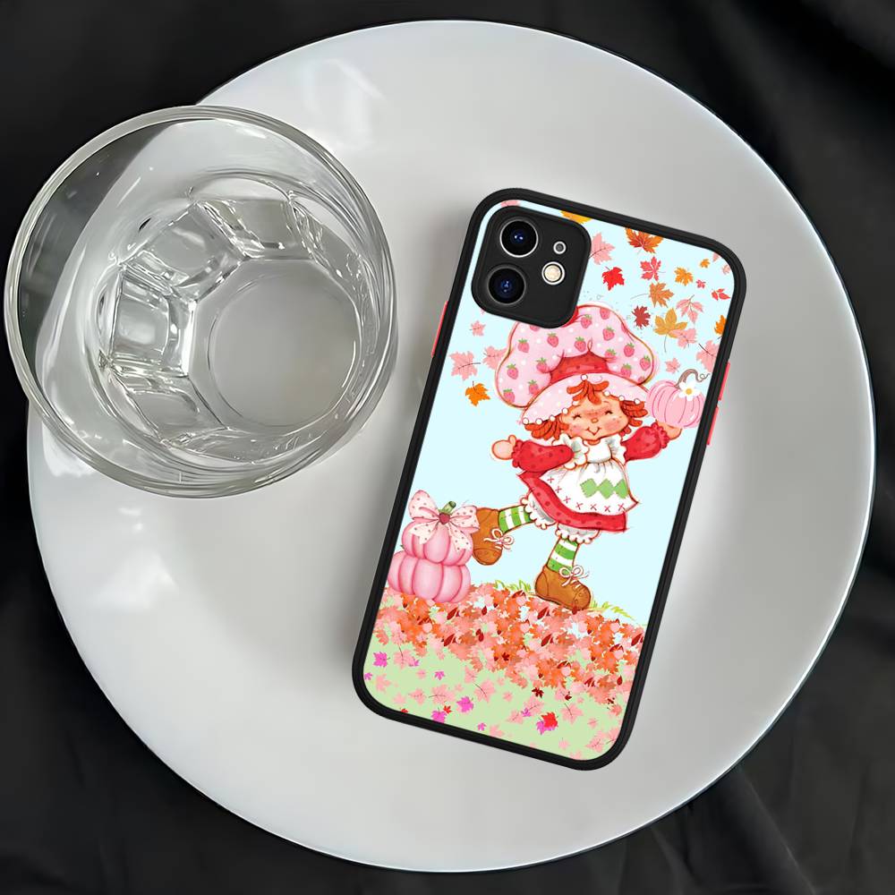S-Strawberry S-Shortcake Phone Case For iPhone 16 15 14 13 12 11 Pro Max 7 8 6 6s Plus Matte Cover