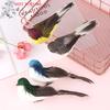 Hot 1Pcs Random 3D Fake Craft Birds Artificial Foam Feathers Birds Home Garden Wedding Birthday Party Home Decor Fake Sparrow