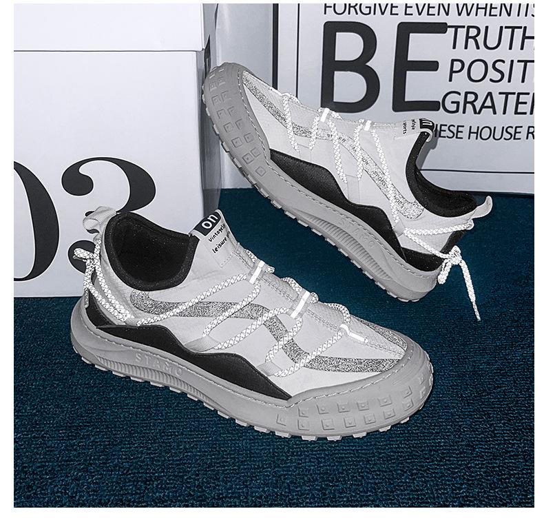 Men's Breathable Spring/Summer Slip-On Sneakers with Trendy Cross Straps