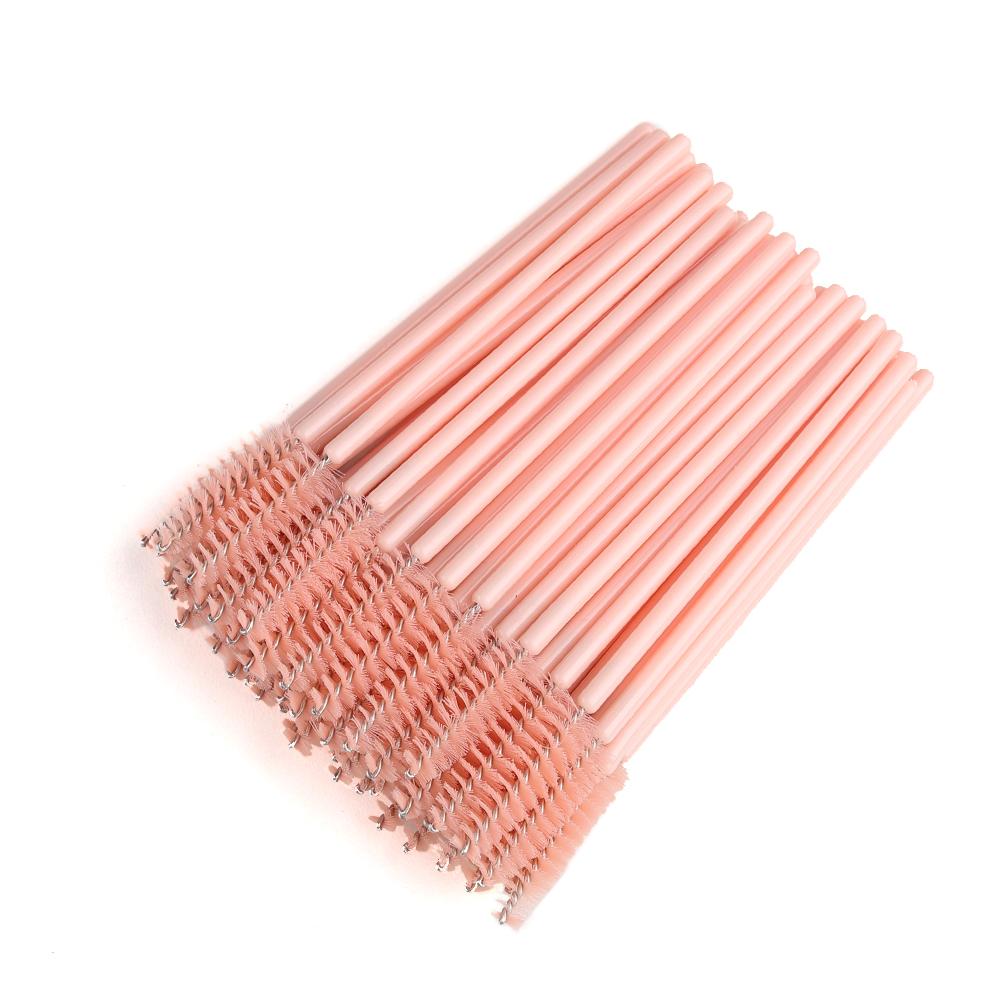 50 Pcs Disposable Nylon Mascara Wand Applicator Eyelash Brushes For Grafting Lashes Extension Women Makeup Brush Tools