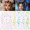 1 Sheet Elf Butterfly Rhinestone Face Stickers Kawaii Self Adhesive Weaving Butterfly Decor For Stage Concert Makeup Supplies