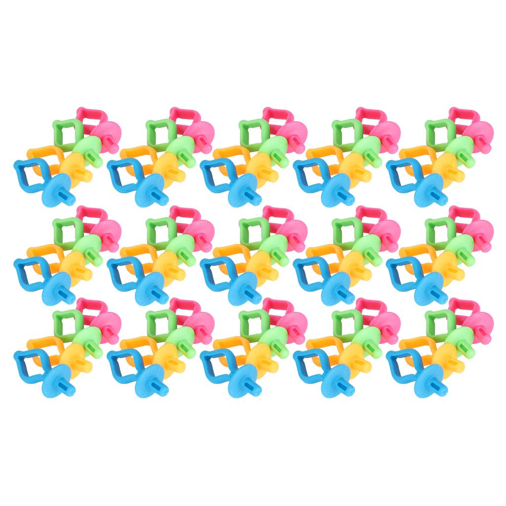 60Pcs Bobbin Fixing Clip Spool Silicone AntiDrop Nipple Shaped Sewing Embroidery