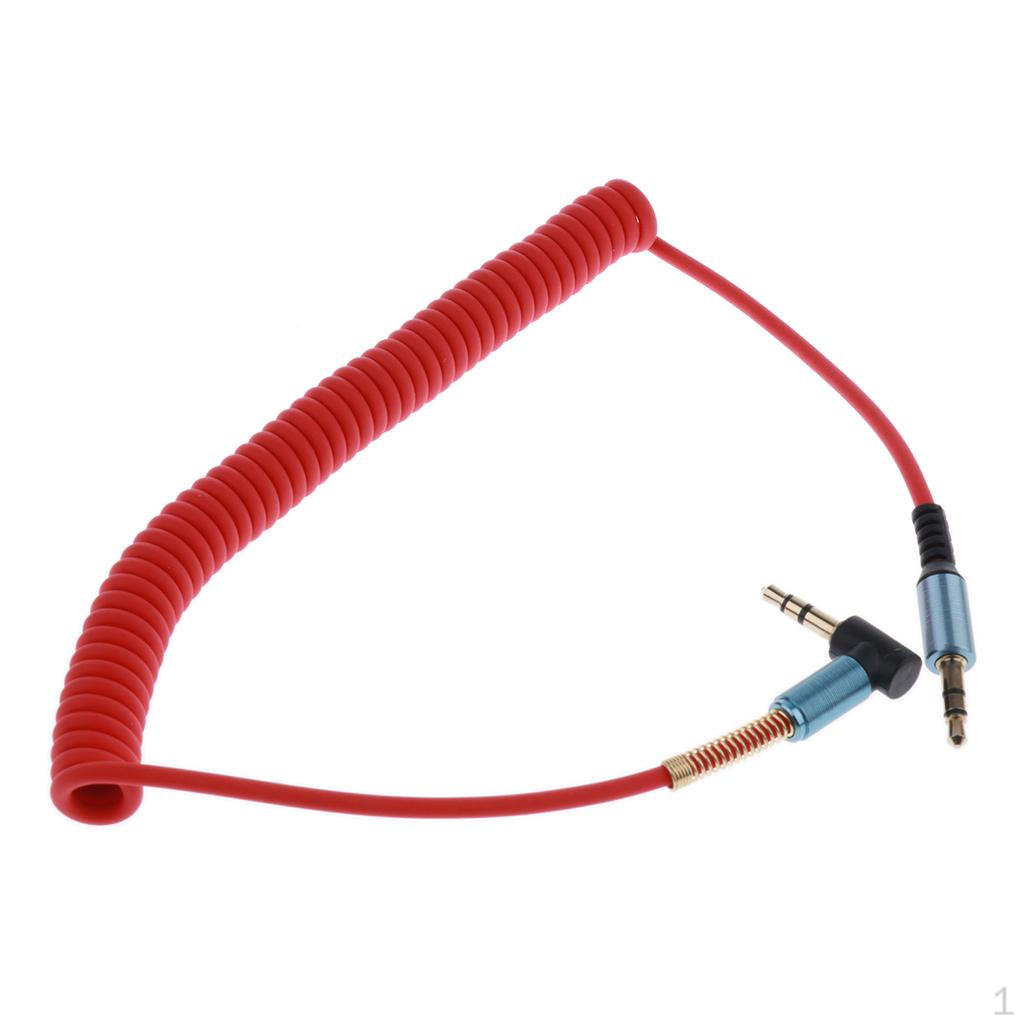 3.5mm Audio Cable Headphone Cable, 90 Degree Male to Stereo Aux Cord