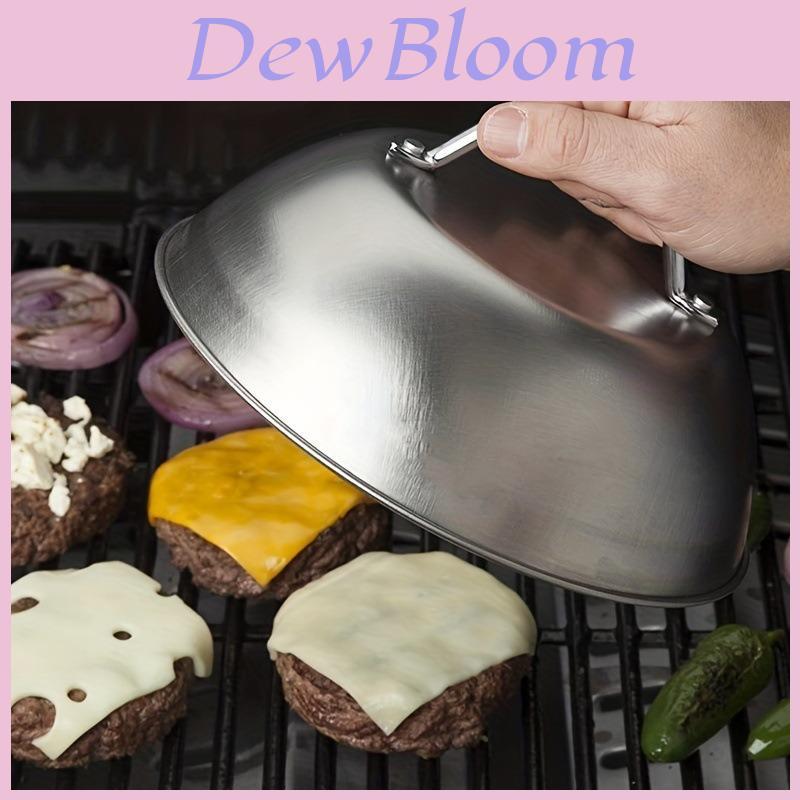Stainless Steel Grill Cover For Steak And Burgers With Heat Resistant Design For Home And Outdoor Cooking