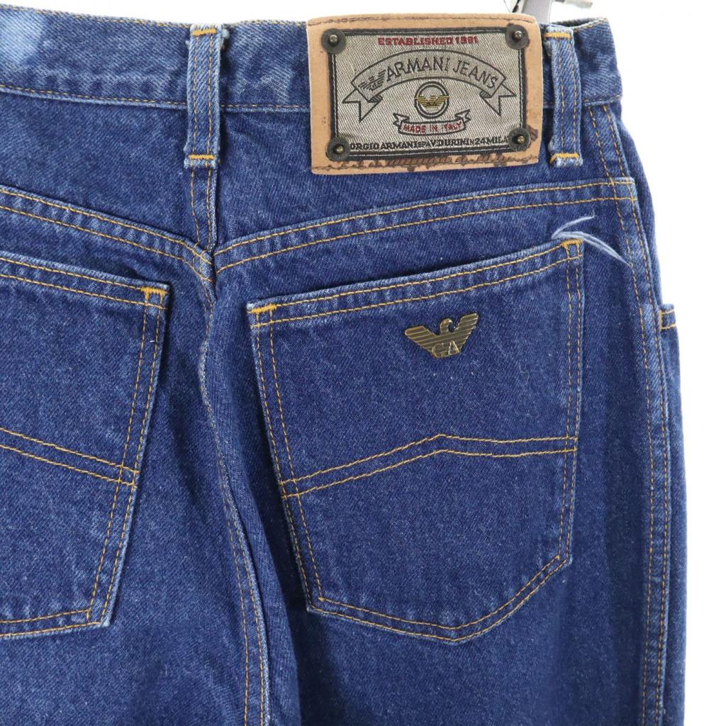 ARMANI JEANS 90s Old Made in Italy Tapered denim pants w29 jeans Women Used