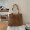 2026 Lazy Style Large Straw Woven Tote Bag for Beach Vacations