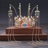 Ancient Style Hanfu Headdress Tassel Hairpin Set - Fairy-Inspired Chinese Costume Hair Accessories for Women