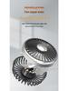 Dual-Head USB Rear Seat Fan for Car Cooling
