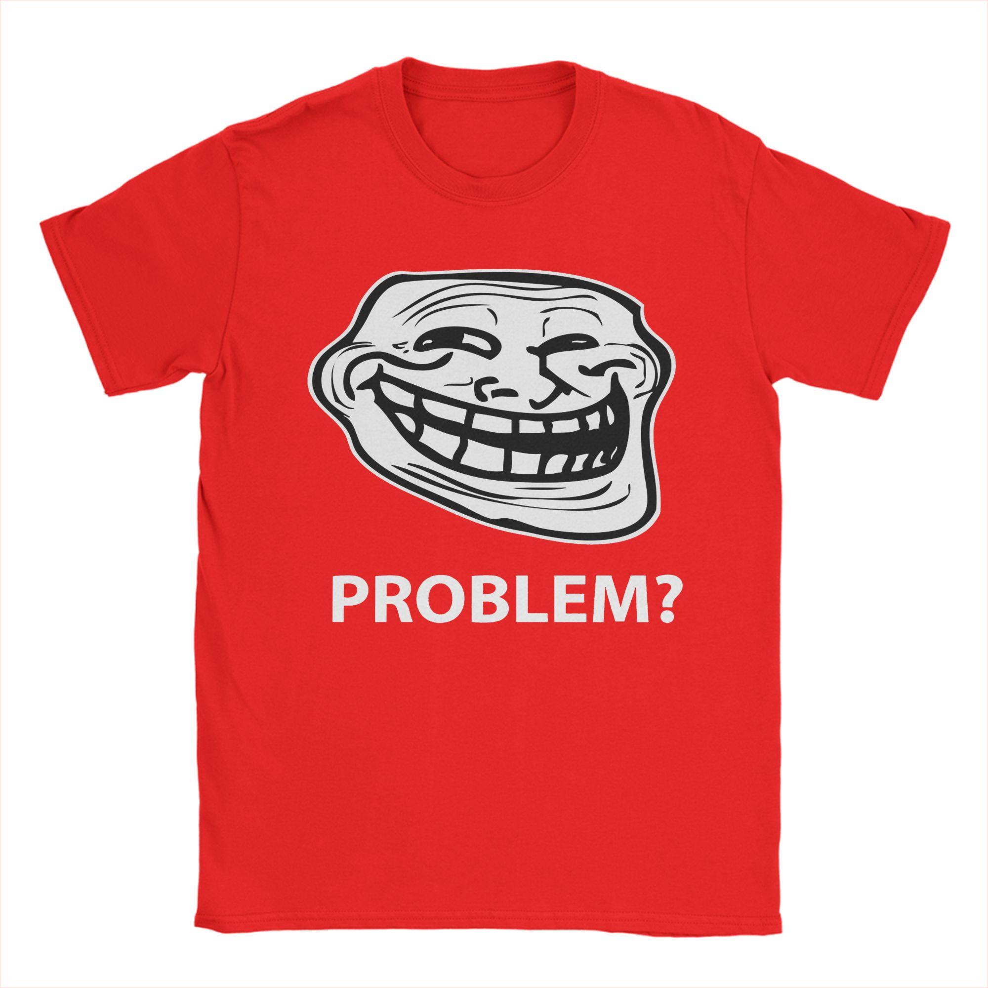 

Trollface Meme Rage Comic Funny Troll Joke Internet TShirts Men Vintage 100 Cotton Tee Shirt T Shirts Gift Idea Clothing S