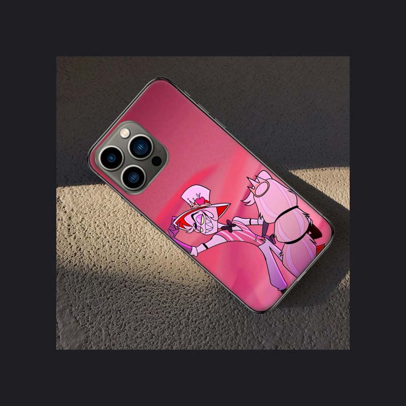 H-Hazbin Angel Dust Ξενοδοχείο Θήκη Τηλεφώνου Για Apple Iphone 16E 16 Pro Max 15 Plus Μαλακή 13 12 Mini Κάλυμμα 11 14 Pro Max Capa 8 7 SE Αυτή