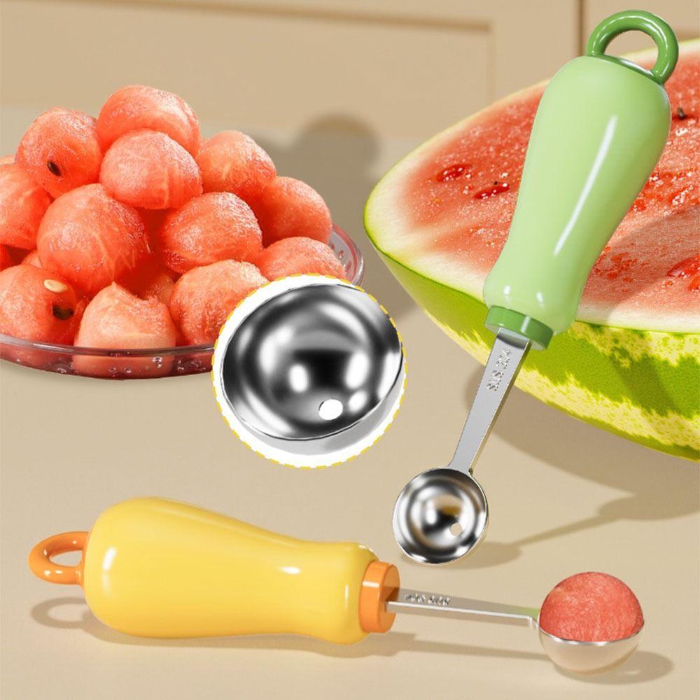 Stainless Steel Fruit Ball Spoon Non-Stick Fruit Scoop Ice Cream Digger Kitchen Gadgets