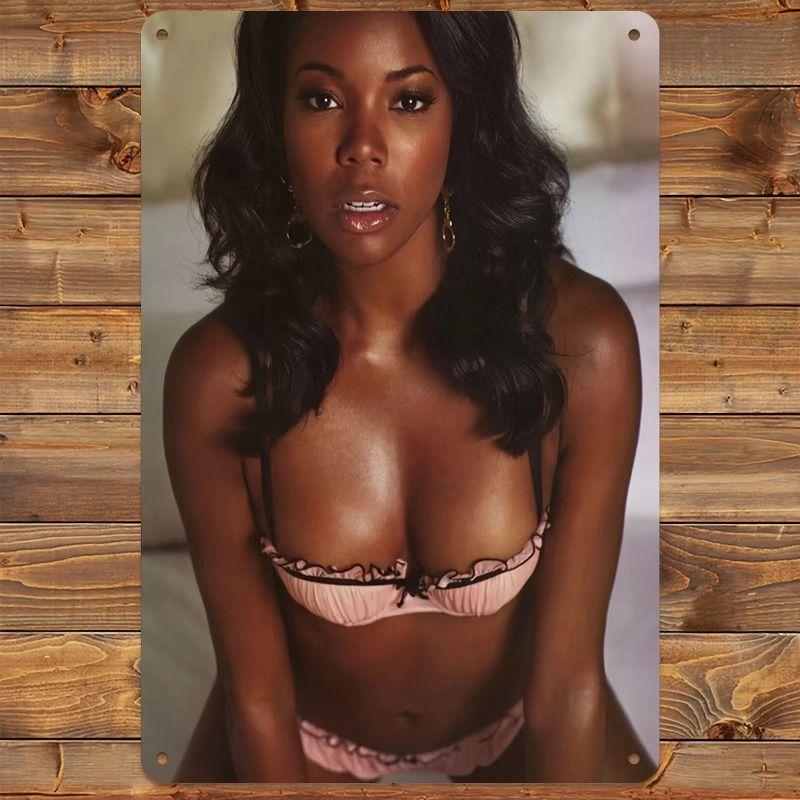 Vintage Kvinlig Silhuett Metall Logotyp för Bar & Garage