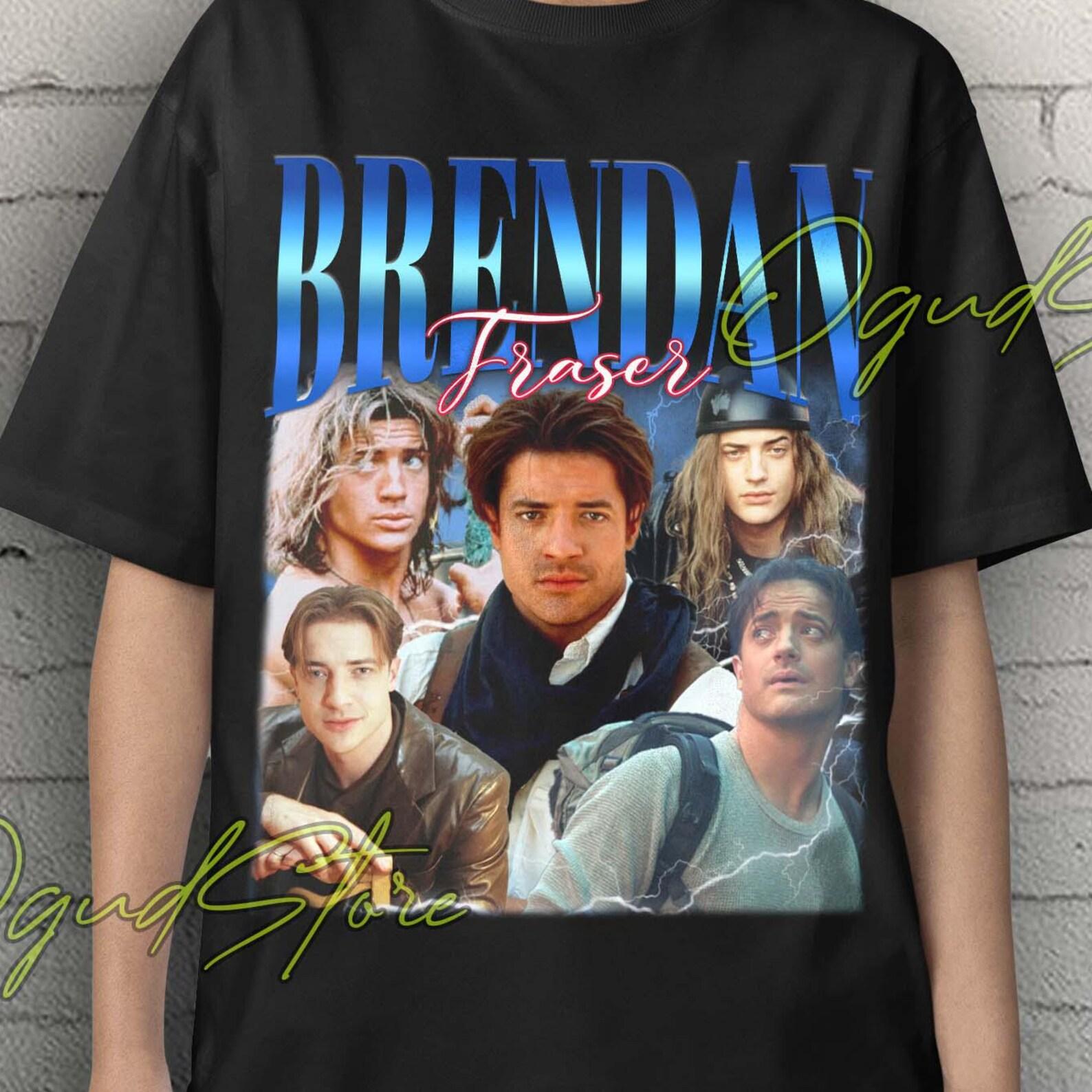 Brendan Fraser, Brendan Fraser Shirt, Brendan Fraser Fan Tees, Vintage Brendan Fraser Retro , Brendan Fraser Clothing, Brendan Fraser Gift 4XL