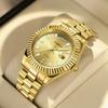 Men's Luxury Automatic Mechanical Watch Waterproof Luminous Calendar Business Stainless Steel