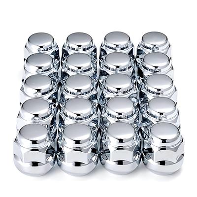 Honda "Genuine Type" 5 Hole Wheel Short Nut Chrome Plated 20 Pieces Per Car Spherical Seat
