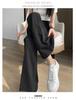 Women's Black High-Waisted Summer Suit Pants - Thin, Floor-Length, Straight, Petite, Narrow, & Wide-Leg Options